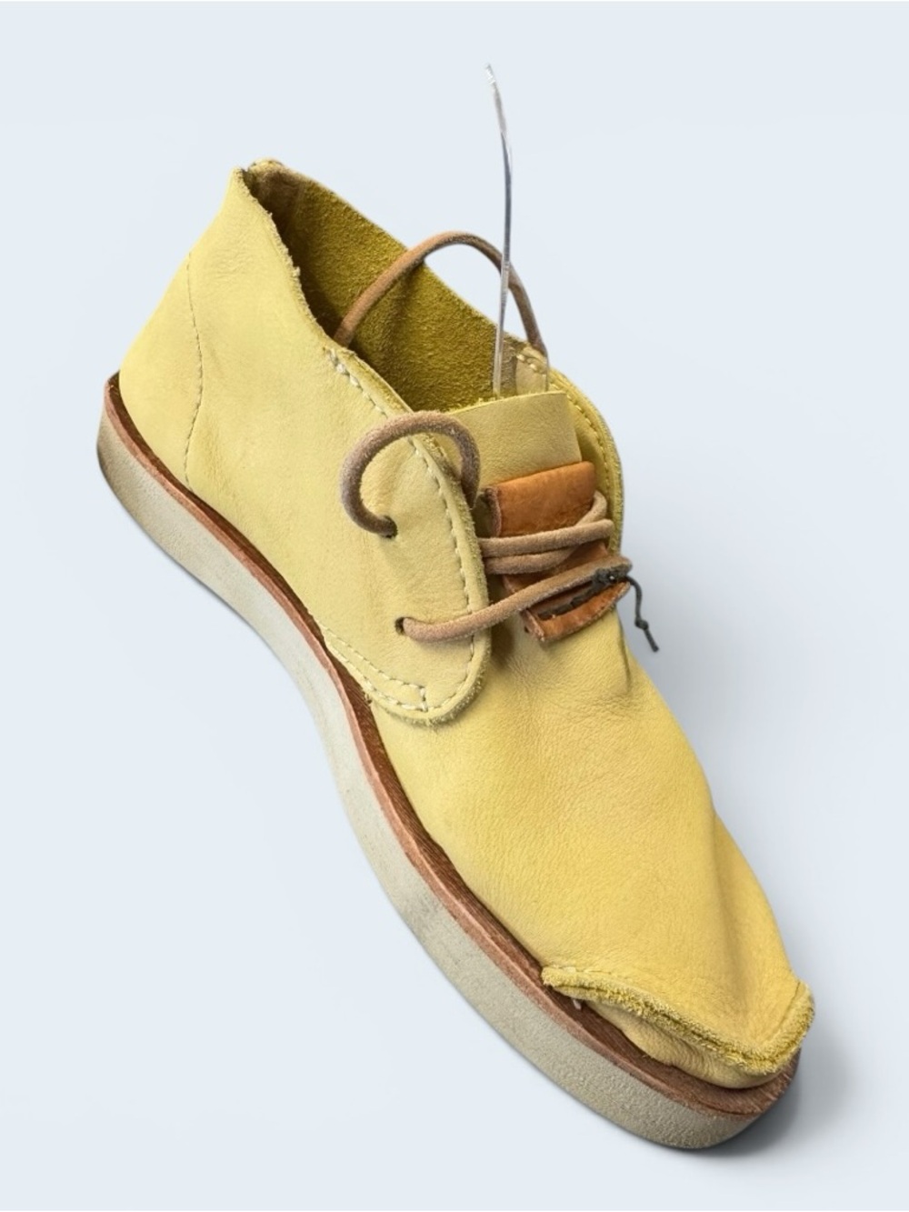 Satorisan yellow leather cutout chukka boots Size 37 - Picture 5 of 11